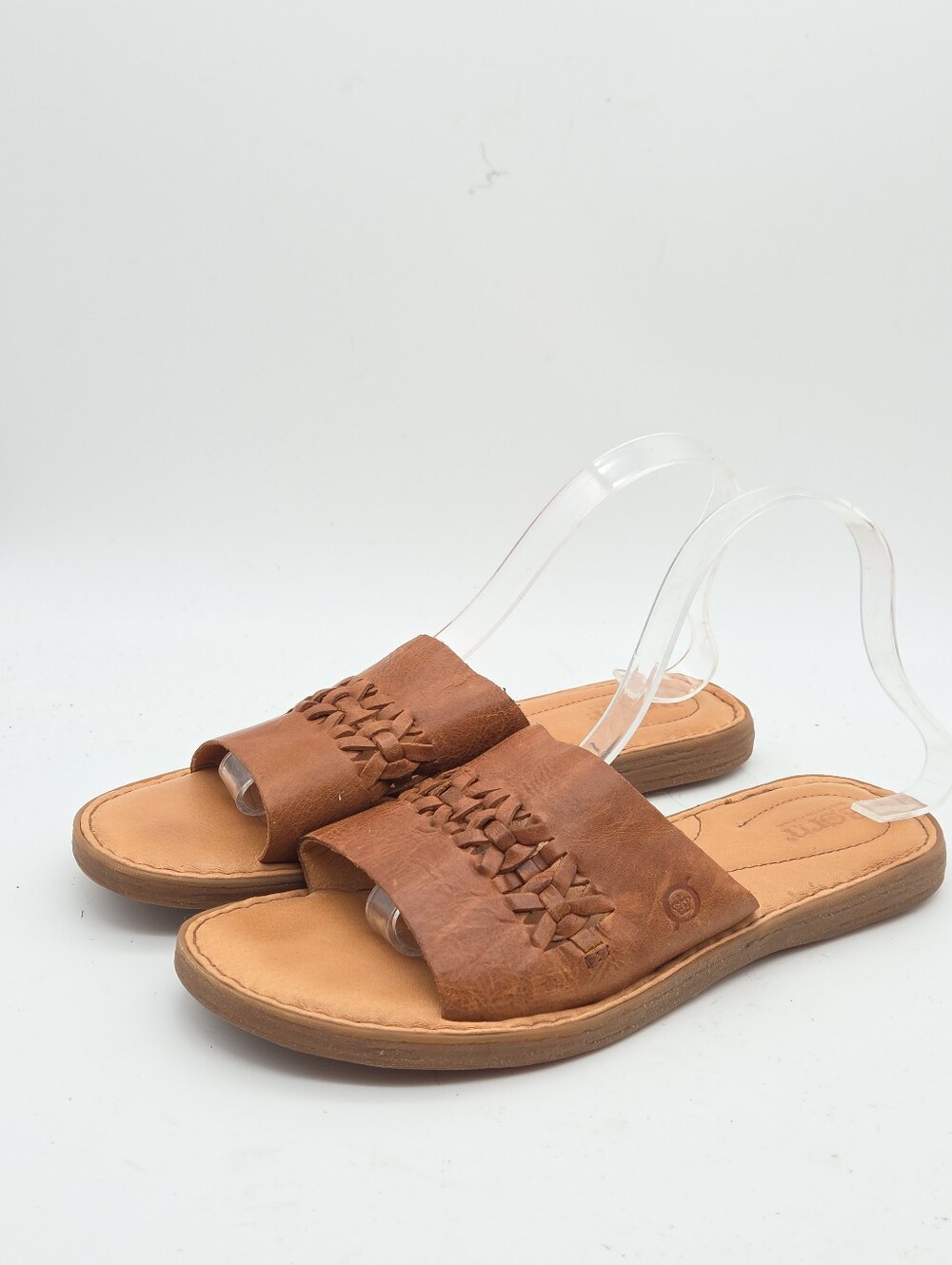 Born St Francis Leather Slide Sandals Size Women's 10